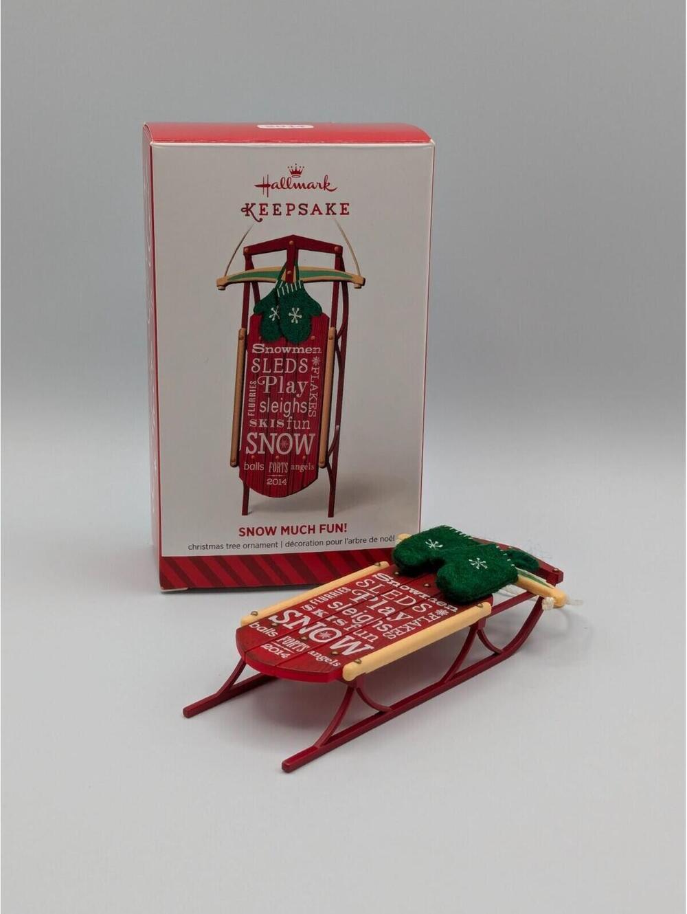Hallmark Keepsake Snow Much Fun! 2014 Christmas Sled Ornament